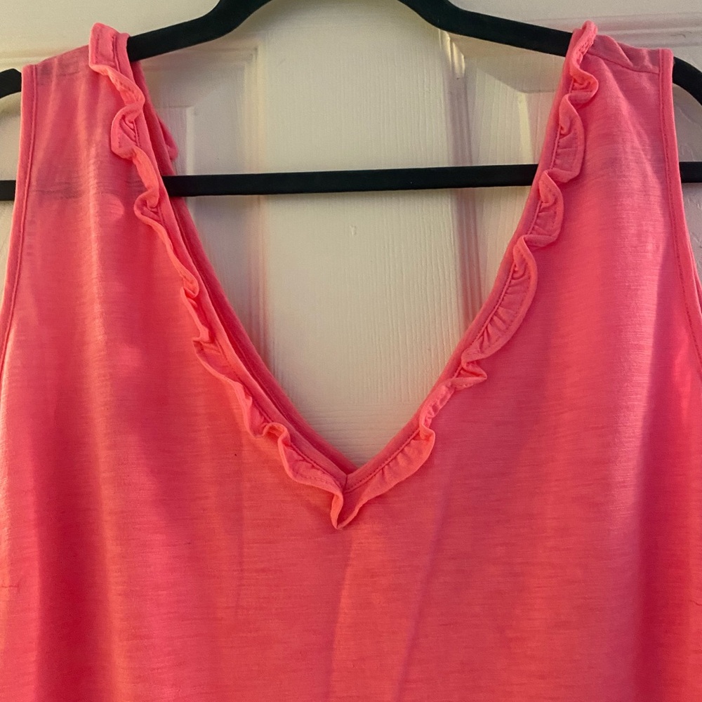 Pink Ruffle Gigi Lilly Tank Top 💕 - Picture 2 of 4